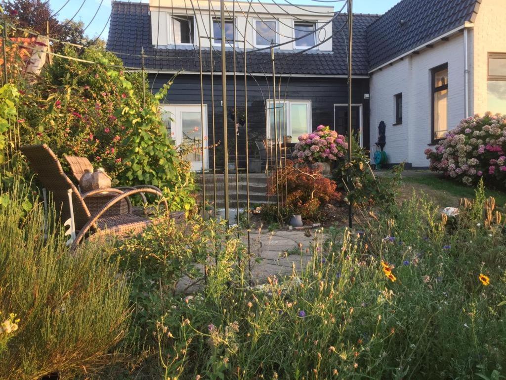 T Huuske Tuinappartement Met Fantastisch Uitzicht, Nabij Zee 존느메어 외부 사진